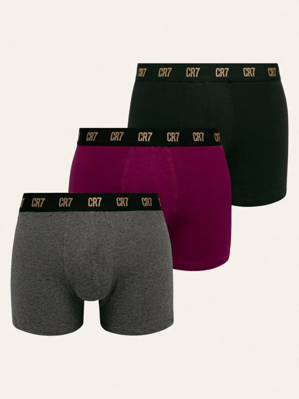CR7 Cristiano Ronaldo Men's Trunk, Pack of 3 - Multicolor